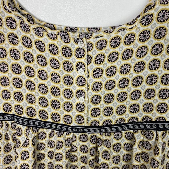 Nordstrom Max Studio Print Sleeveless Tiered Midi Dress Size Large Lightweight L - Picture 9 of 13